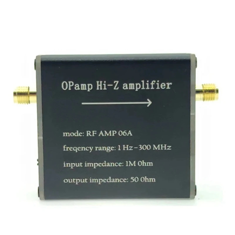 

RF AMP 06A 1Hz-300MHZ 50 Ohm High Impedance Amplifier Is Suitable For Donut Antenna Impedance Conversion Devices