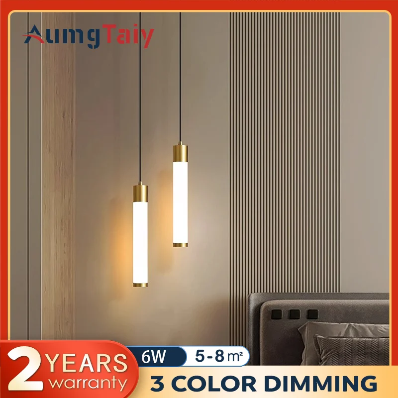 Modern Pendant Light for Bedroom Bedside Hotel Kitchen Dining Room Island Hotel Hanging Lamp Ceiling Chandeliers Bathroom