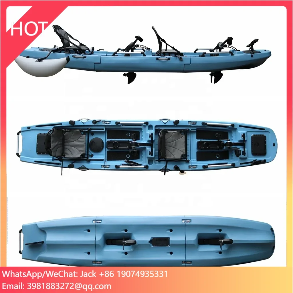 

Vicking Saves Space And Easy To Transport Modular 2 Person 3 Section Detachable Fishing Pedal Kayak For Sale