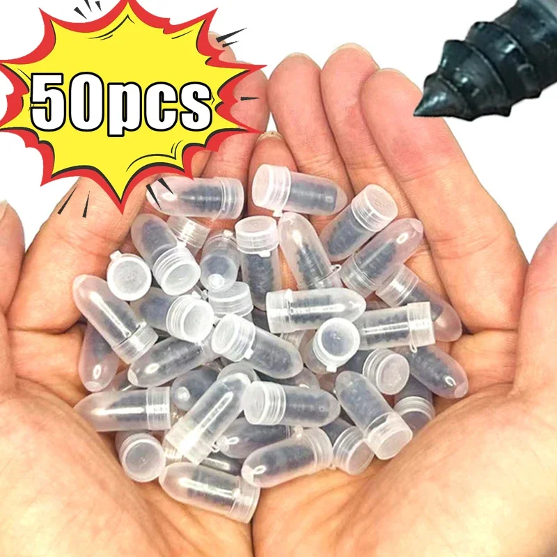 

50pcs Vacuum Tyre Repair Set Nail Kit Car Motorcycle Scooter Rubber Tubeless Tire Repair Tool Glue Free Repair Tire Nail