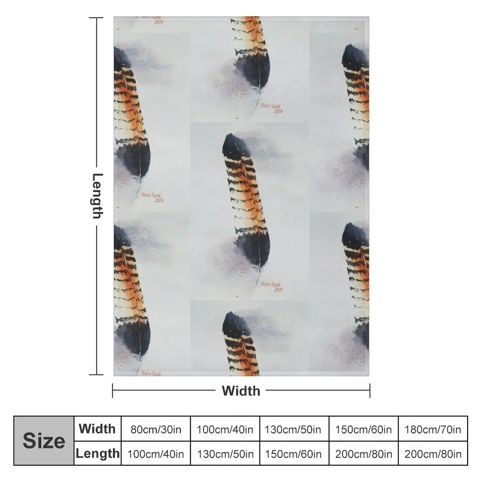 New Black Cockatoo Feather Throw Blanket couch cozy soft plush fuzzy picnic outdoor blanket