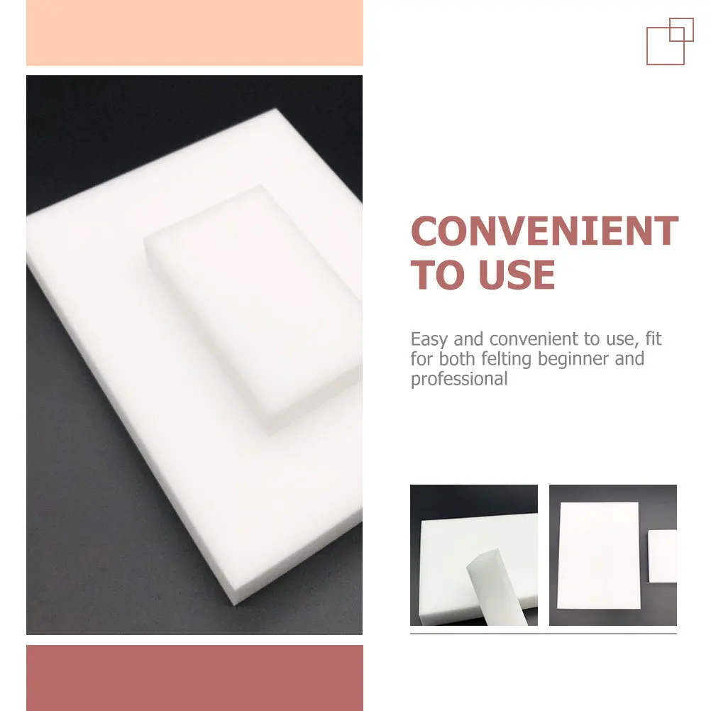 

20pcs High Density Sponge Blocks White For Diy Needle Felting Jewelry Making Heat Shrink Flower Accessories Craft Supplies Foam