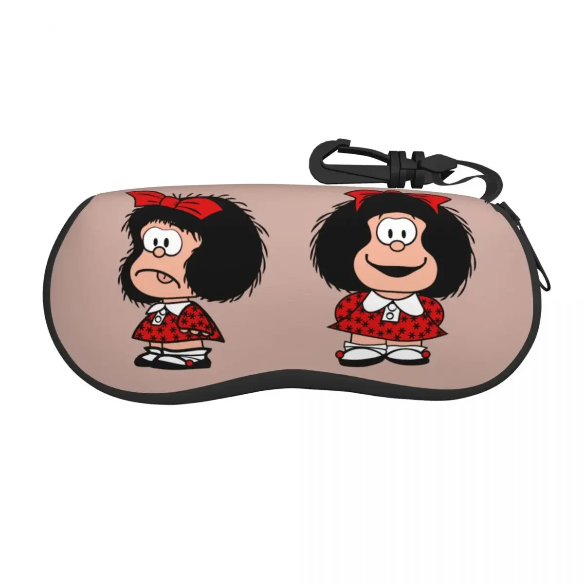 Custom Funny Mafaldas Quino Comics Argentina Cartoon Shell Eyeglasses Protector Cases Fashion Sunglass Case Glasses Pouch