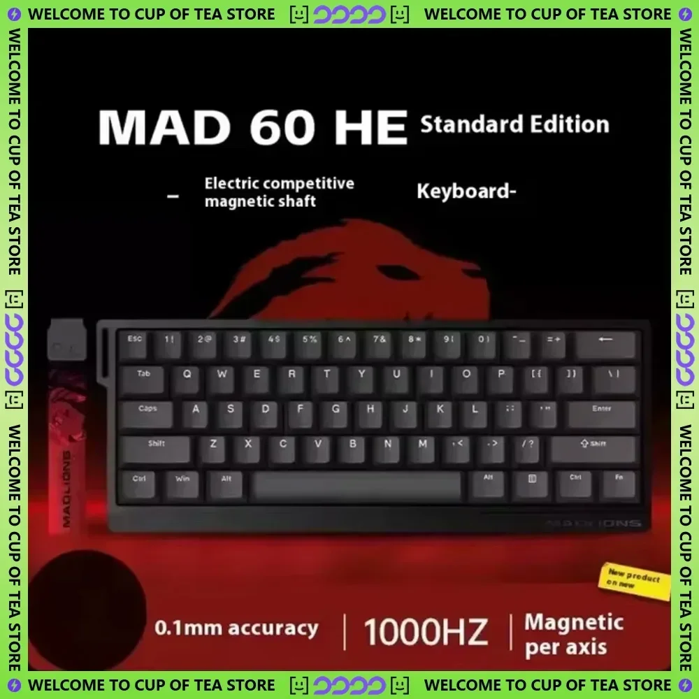 VGN VXE Madcatz MADLIONS Mad60/68HE Mechanical Keyboard 8K Polling Rate Hot-Swap Magnetic Switches Low Latency E-sport Accessory