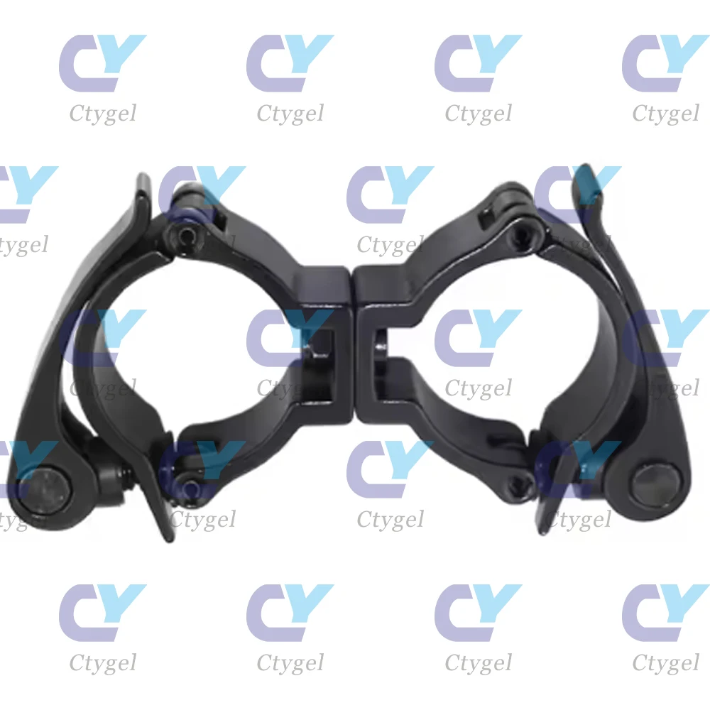 

1Piece Swivel Clamp Double Ring Coupler Aluminum Truss Clamp Heavy Duty 100kg Stage Lights for 50MM Tube Beam Lights Mounting
