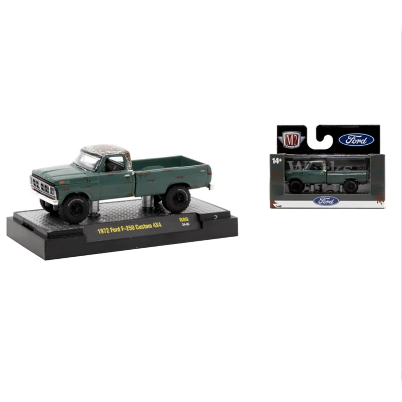 

M2 Machines 1:64 Scale Diecast Alloy 1972 Ford F-250 Custom 4×4 Toys Cars Model Classics Adult Gift Souvenir Static Display
