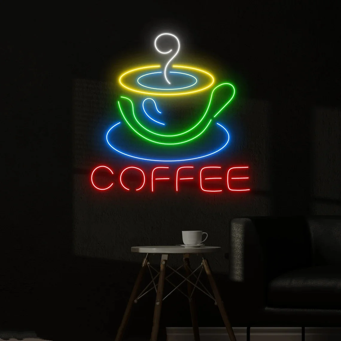 

Coffee Neon Sign Attractive Coffee Cup Neon Sign Coffee Shop Wall Decor Coffee Store Wall Art