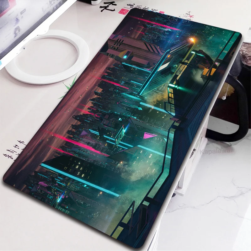 Gamer Future Fantasy 40x90 Large Size Mouse Pad Notebook Keyboard Table Pad Waterproof Anti-skid Art Mousepad Gaming Accessories