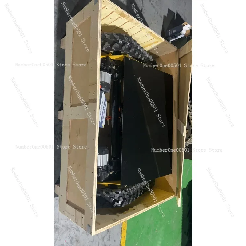 Small remote control crawler chassis assembly Agricultural construction site machinery Creeper double motor transport Orchard