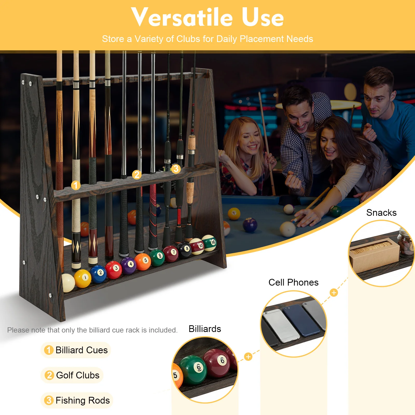 Rak Tongkat Biliar, Tempat Pen - Golf Equipment Holder ulasan dan harga