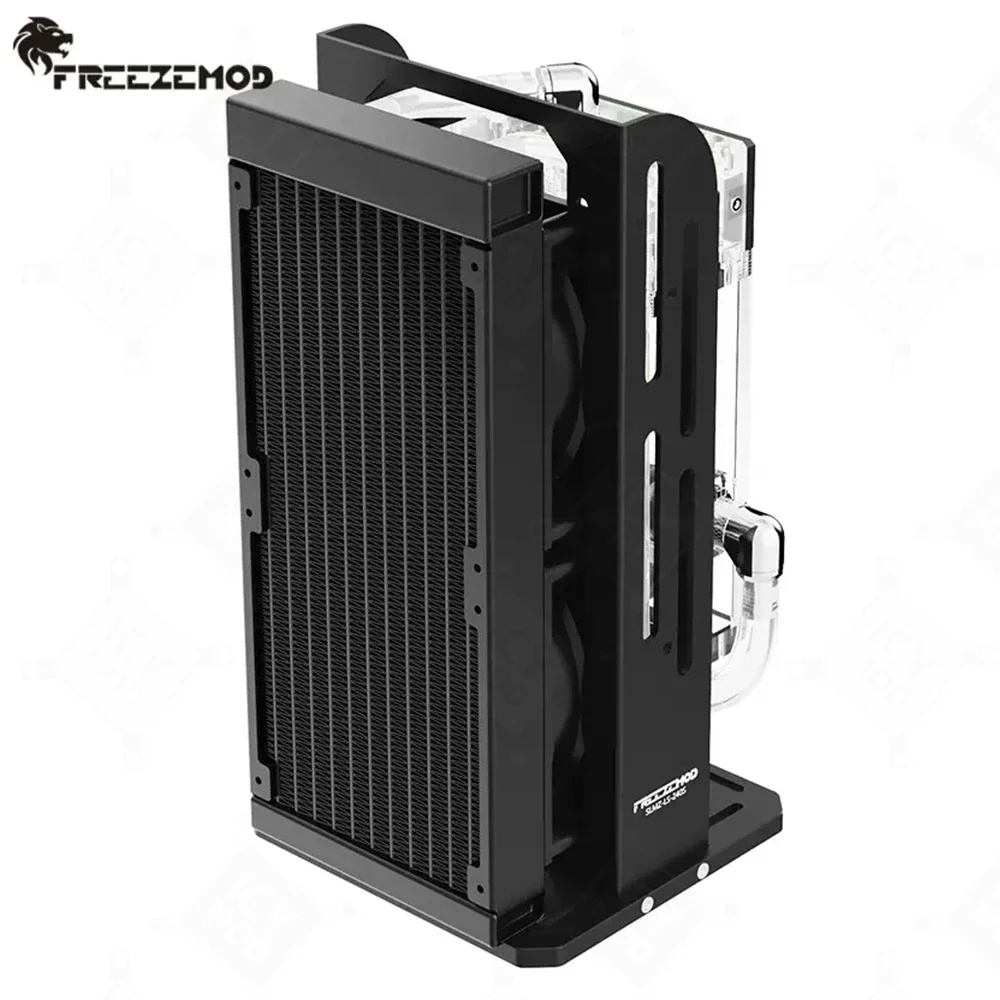 FREEZEMOD 240 AIO Water Cooling Module DC Pump 12/24V 7/9-meter lift And Integrated Water Tank Capacity Of 1000ML With Alarm