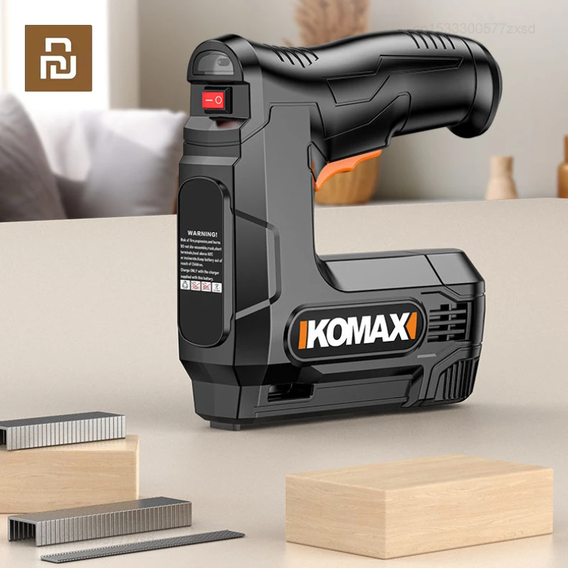 Youpin KOMAX Wireless Rechargeable Lithium Code Nail Gun Straight Nail portable 2-in-1 for Home Hand In Hand With Nail Gun Tool