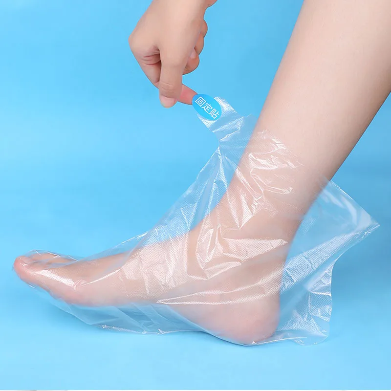 Disposable Paraffin Wax Spa Gloves and Socks Plastic Hand Foot Mask Moisturizing Exfoliating for Beauty Pedicure Manicure