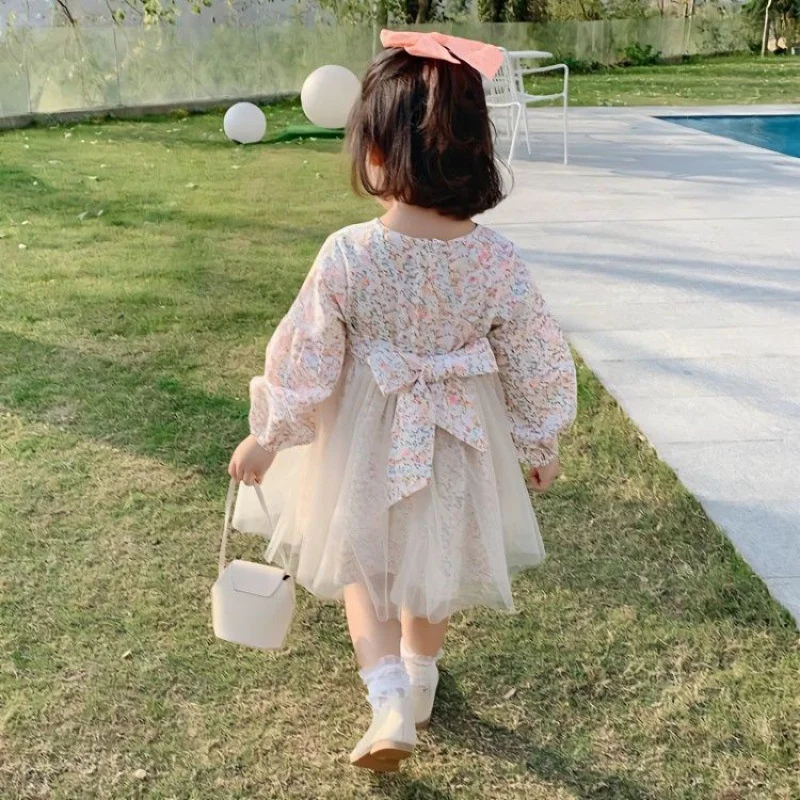 

Girl Dress Kids Party Birthday Evening Gown Cotton 2025 Casual Spring Autumn Teenagers School Beach Flower Girl Dress Children C