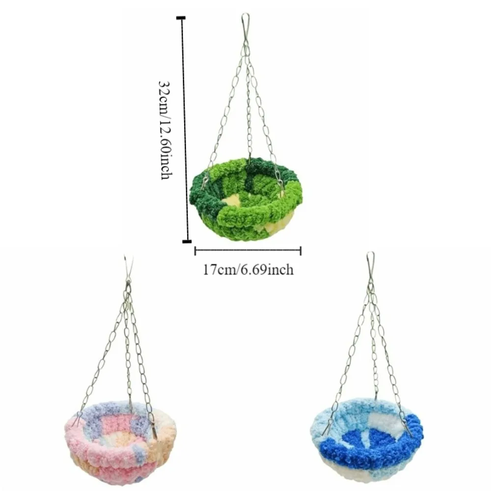 Pet Accessories Warm Bird Hanging Hammock Bite Resistant Comfortable Bird Swing Toy Thicken Soft Bird Cage Swing Autumn Winter