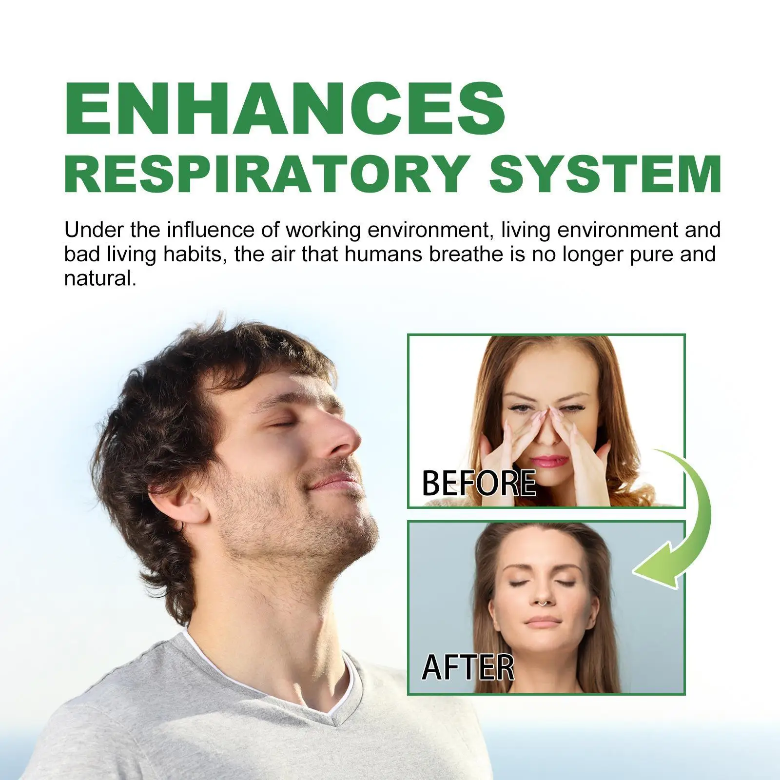 South Moon Nasal Repair Herbal Box Smoking Lung Cleansing Relief Rhinitis Dry Congestion Refreshing Breath Support Nasal Inhaler