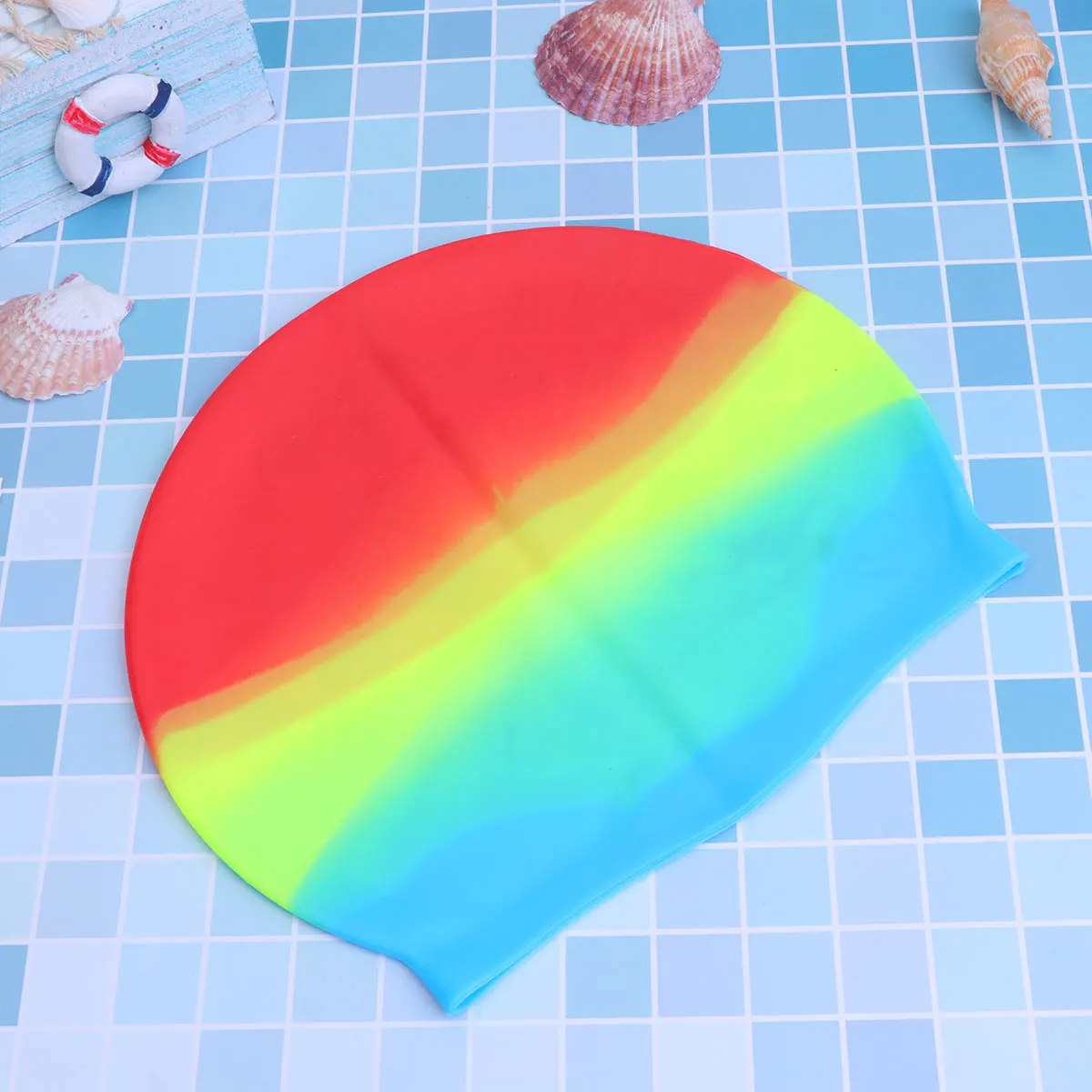 

2 Pcs Waterproof Swimming Caps Silicone Swim Hat Sports Elastic Universal Child Unisex Accessory Protect Hair Chlorine Damage
