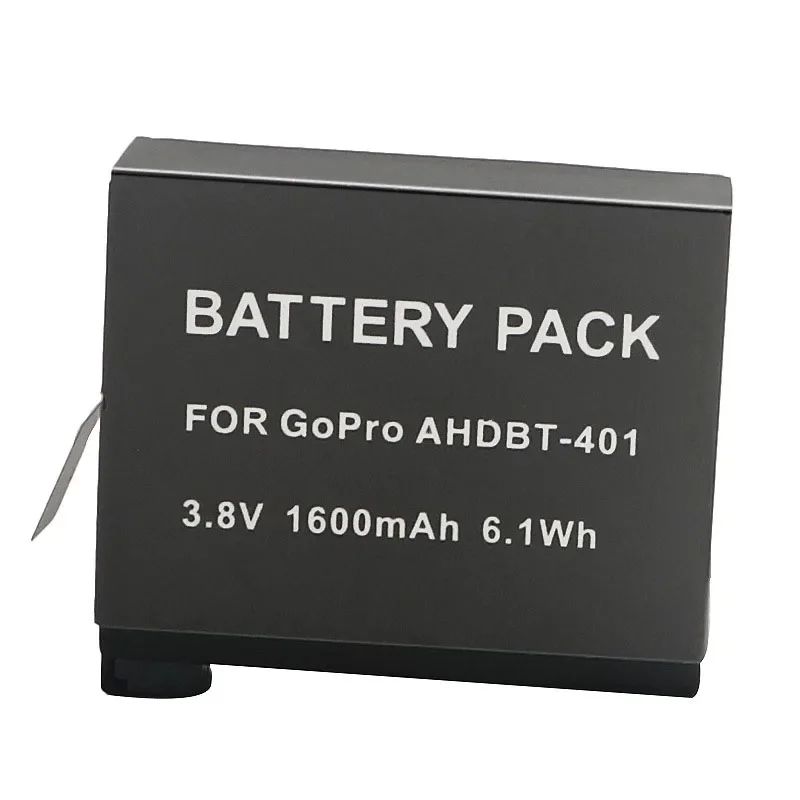 Replacement Li-ion Battery 1600mAh For GoPro Hero 4 Hero4 Motion Camera Rechargeable Backup Power Accessories