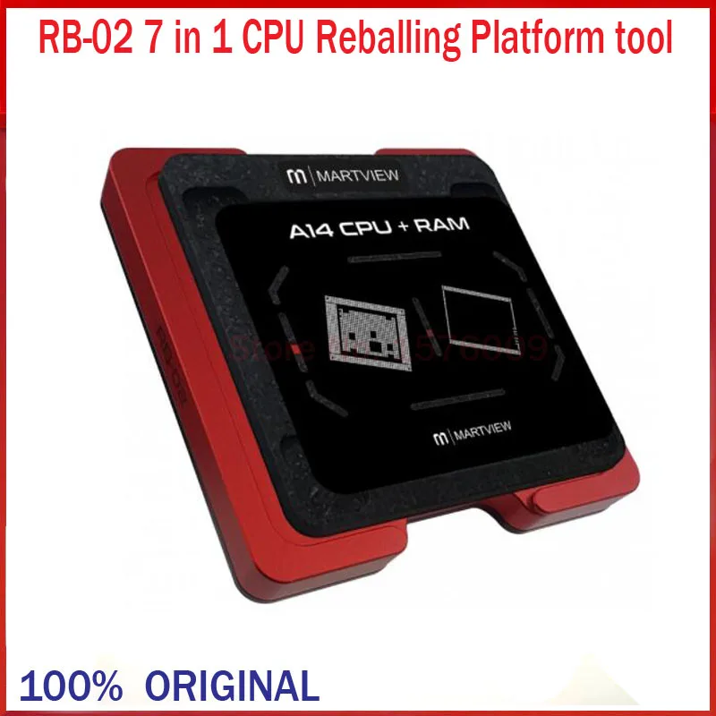 NEW Martview RB-02 7 in 1 CPU Reballing Stencil Platform Tool Full Set for lPhone A8 A9 A10 A11 A12 A13 A14