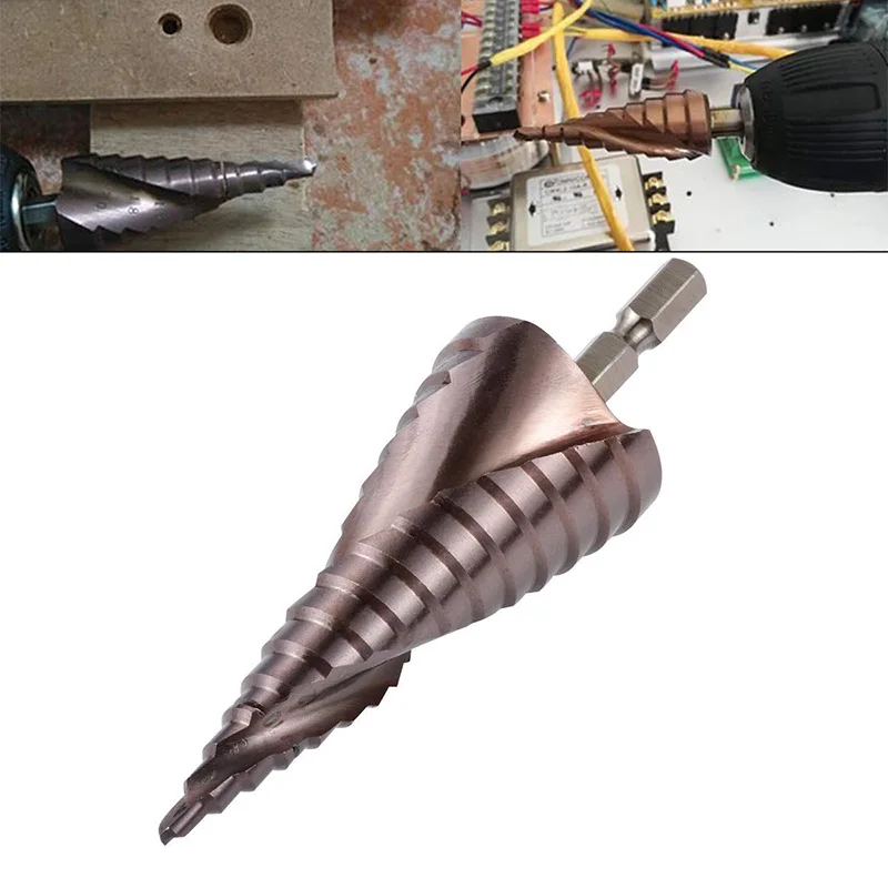 M35 HSS Co Step Drill Bit Cobalt Cone Drill Bits 4-32Mm Wood Stainless Steel Metal Hole Saw Tool Set Hex