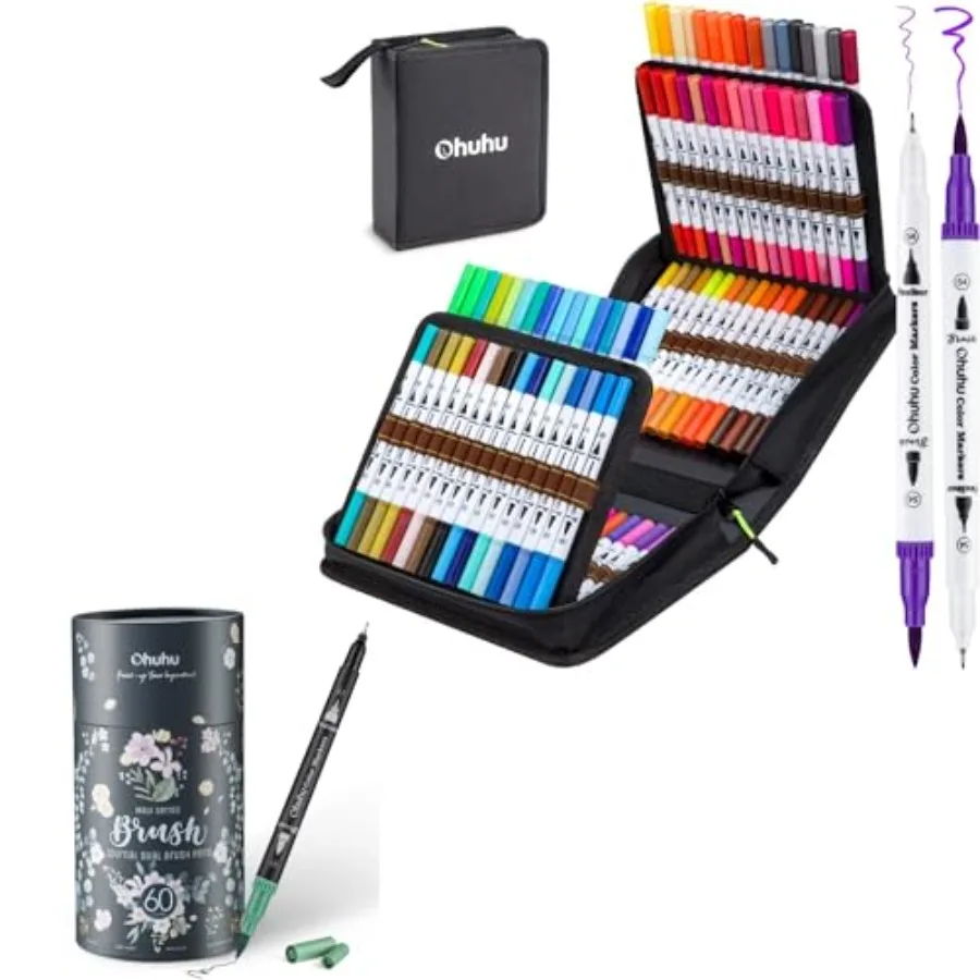 

Coloring Markers 100 Colors and 60 Colors Set
