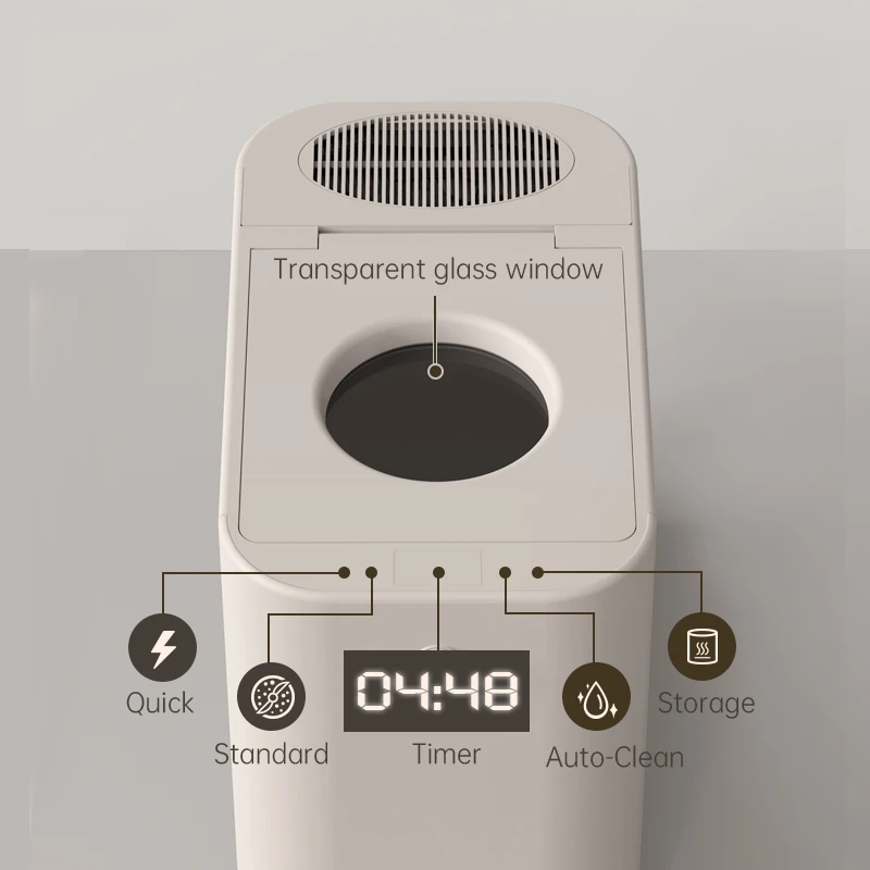 Newest Popular Household Electric Kitchen Waste Continuous Stainless Steel Odor-Free Eco-Friendly Automatic Composter 2.5L Class