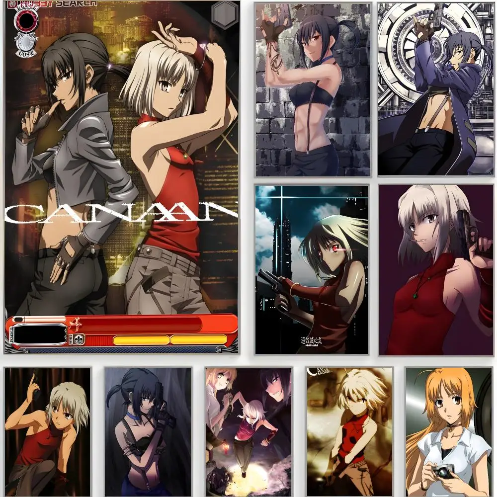 action anime c-Canaan Poster Classic Wall Art  Home Decor  Peel and Stick Unframed