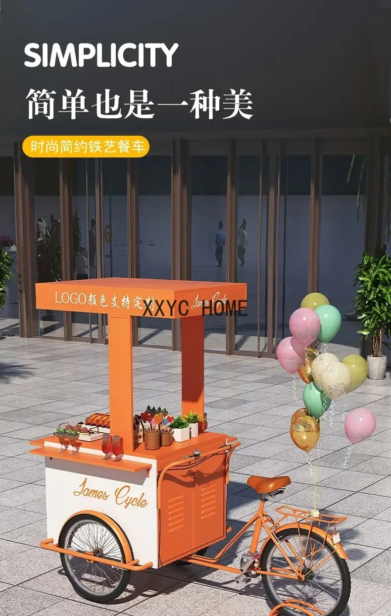 Outdoor Float Stall Car Shopping Mall Exhibition Mobile Booth Coffee Milk Tea Car