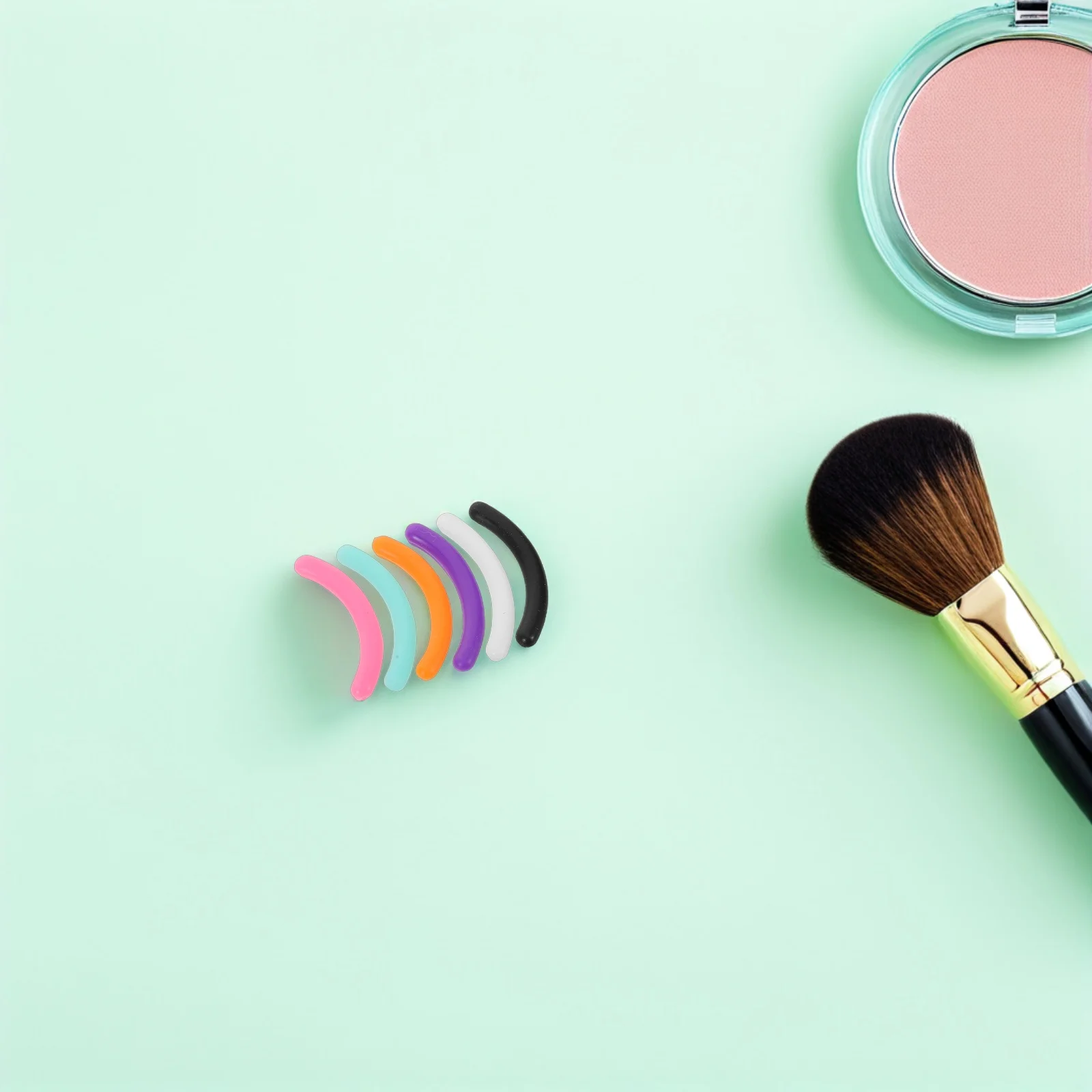 

120Pcs Eyelash Curler Pads Silicone Replacement High Elasticity Colorful Design Universal Fit Durable Refill Inserts