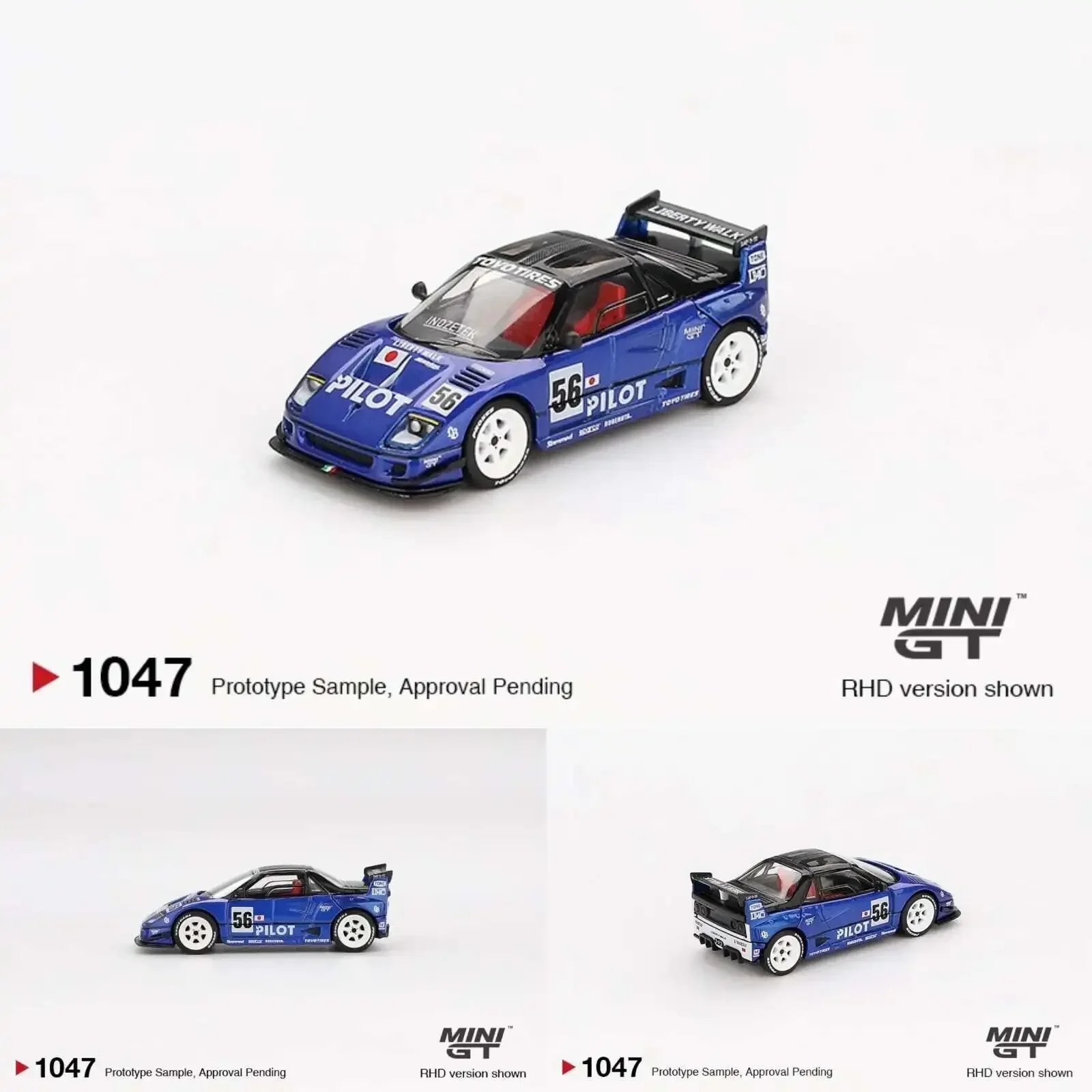 

Предпродажа MINIGT 1047 1:64 Mazda AZ1 Liberty Walk LB40 PILOT, литая под давлением модель автомобиля, коллекция игрушек