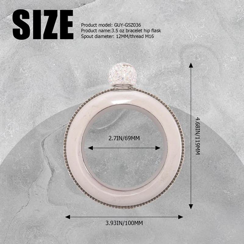 Aço inoxidável Pulseira Frascos, Vinho portátil, Whisky, Hip Frasco, Beber Garrafa, Cozinha, Recipiente