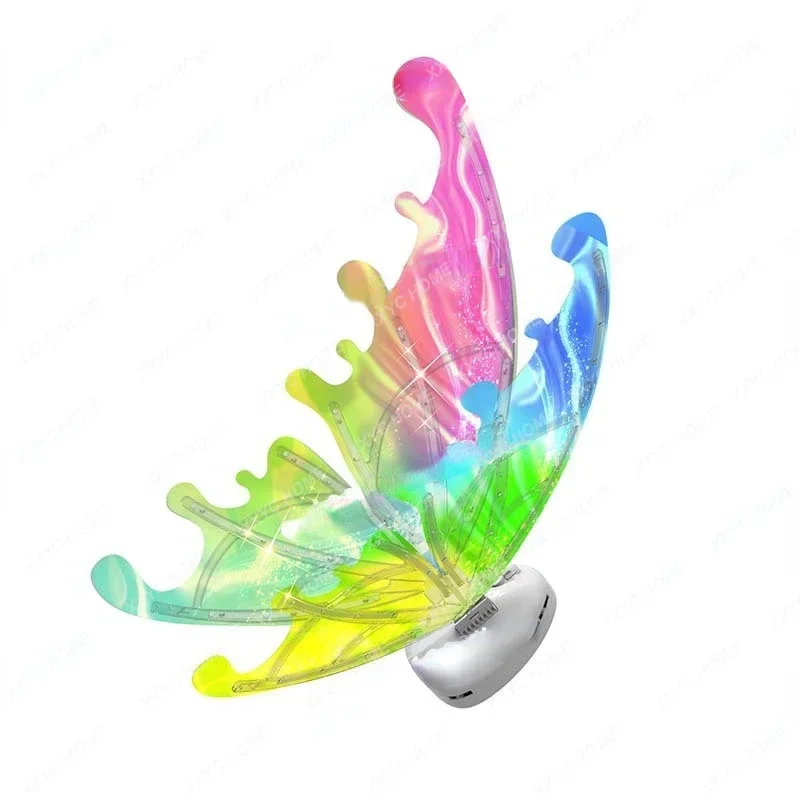 

New Electric Butterfly Luminous Wings, Flower Fairy Angel Wings, Children's Outdoor Toys