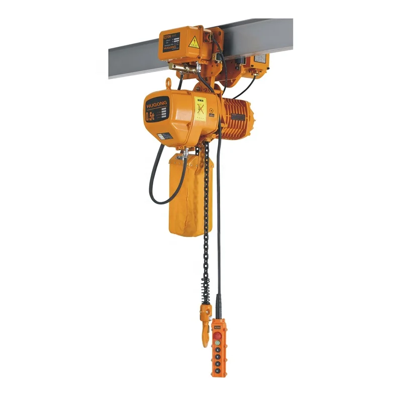 Trolley Electric Chain Hoists Double Lifting Traveling 10 Ton 5 Ton  1 Ton