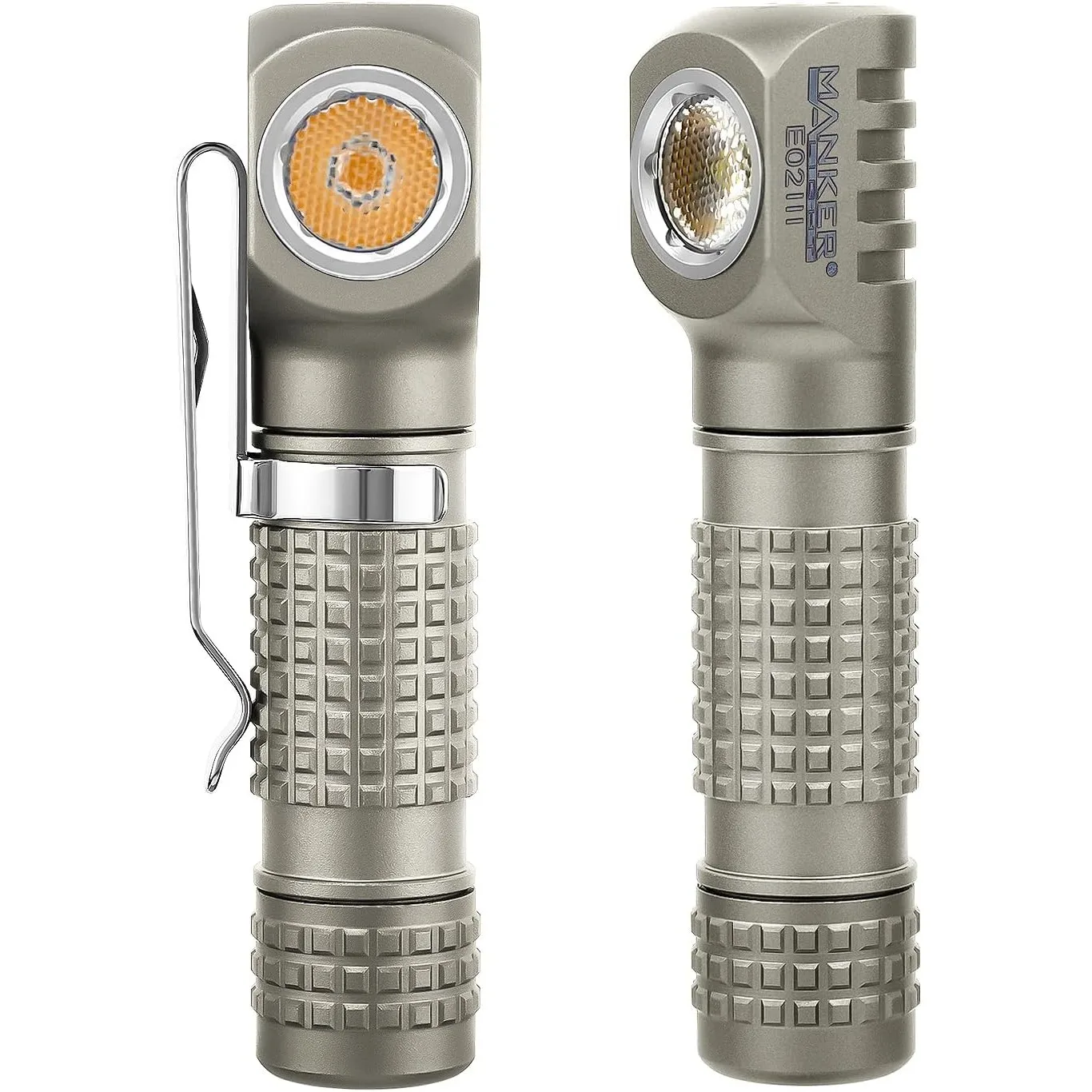 

Manker E02 III EDC Flashlight - 400 Lumens, Rechargeable 10440/AAA, Magnetic Base, IP68 Waterproof