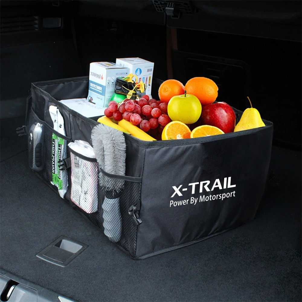 Folding Car Trunk Storage Organizer Tidying Auto Accessories For Nissan X-Trail Xtrain X Train T30 T31 2007-2015 T32 2014-2022