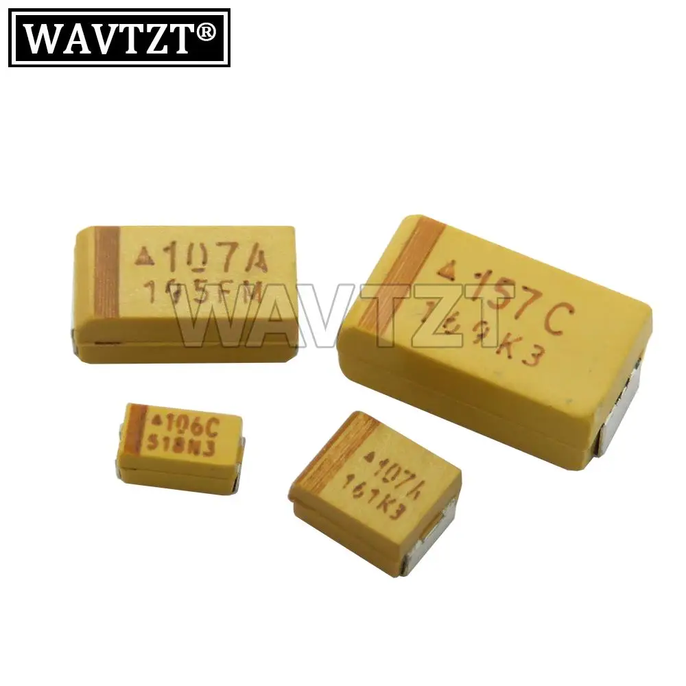 10PCS Tantalum Capacitor A B C D Type 100UF 150UF 220UF 330UF 470UF 680UF 6V 6.3V 10V 16V 25V 35V 50V 4.7/6.8/10/15/22/33/47UF