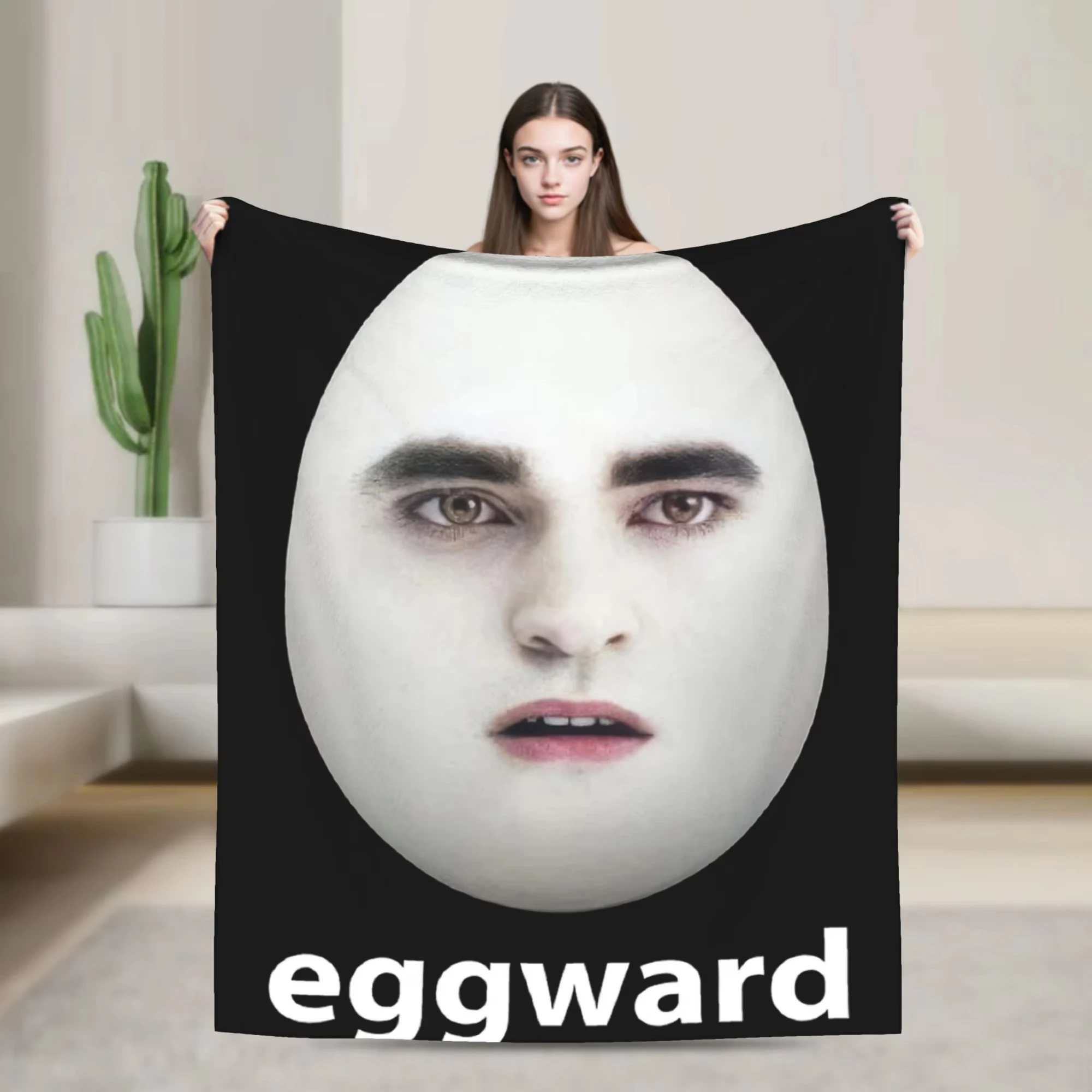 Funny Edward Cullen Flannel Blanket Super Soft Novelty Plush Throw for Bedroom Camping Bed Sheet Cover Washable Gift