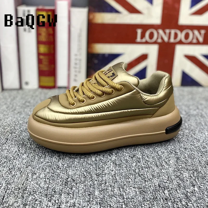 

Designer Chunky Sneaker Fashion Men Running Shoes Fashion Casual Microfiber Leather Upper Increased Internal Platform Shoes