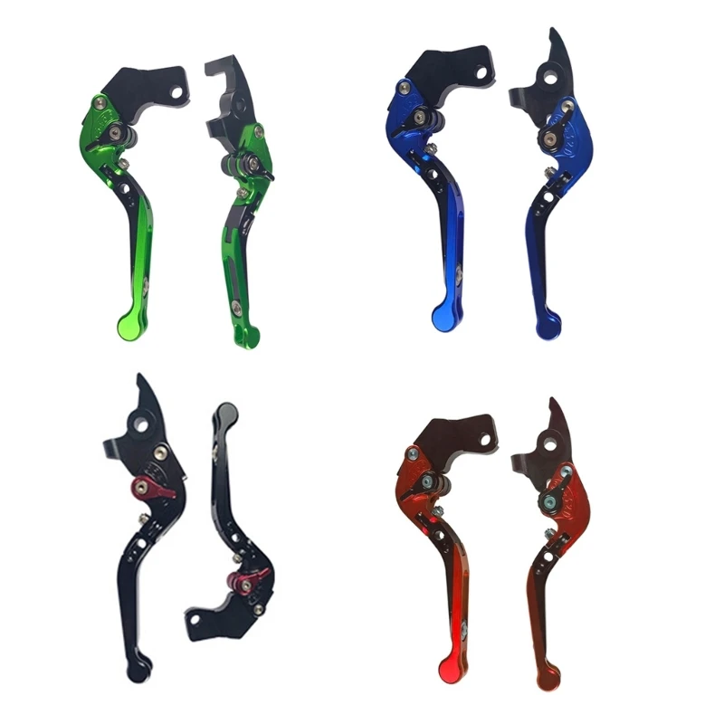 

Aluminum Foldable Motorcycle Brake & Clutch Handles Ergonomic Design Brake & Clutch Lever Set Simple Installation for Motorbike