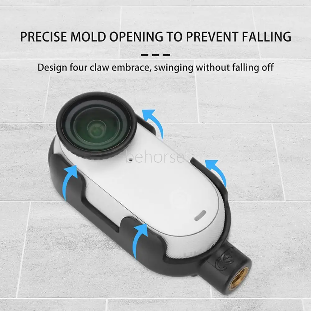 Adaptateur de Cadre Pliable Anti-Secousse pour Caméra d'Action, Extension Multifonction pour Insta 360 GO 3/GO3S