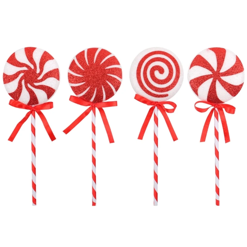 

Assorted Color Christmas Candy Canes Decoration Perfect for Holiday Decors Cheer