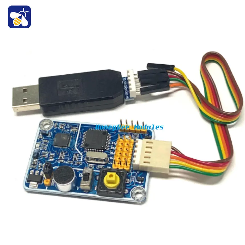 Non-Person Specific Voice Recognition Module Voice Control Escape Room Voice Module ASR MO8-B 3m recognition distance