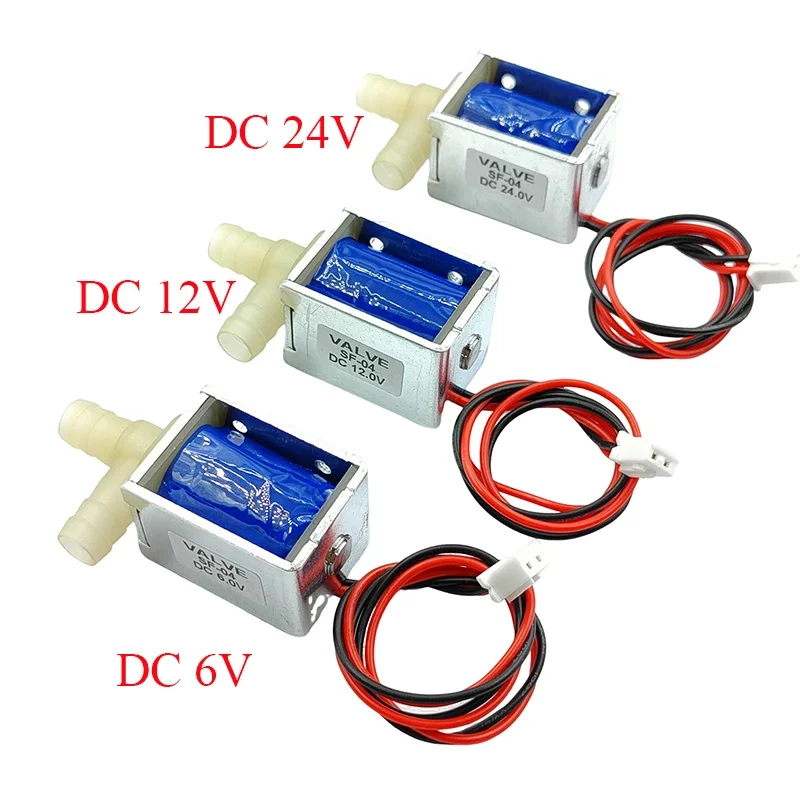 

DC 6V 12V 24V Small Electric Solenoid Valve Normally Closed (N/C) Micro Water Flow Control Valve for Flower Watering