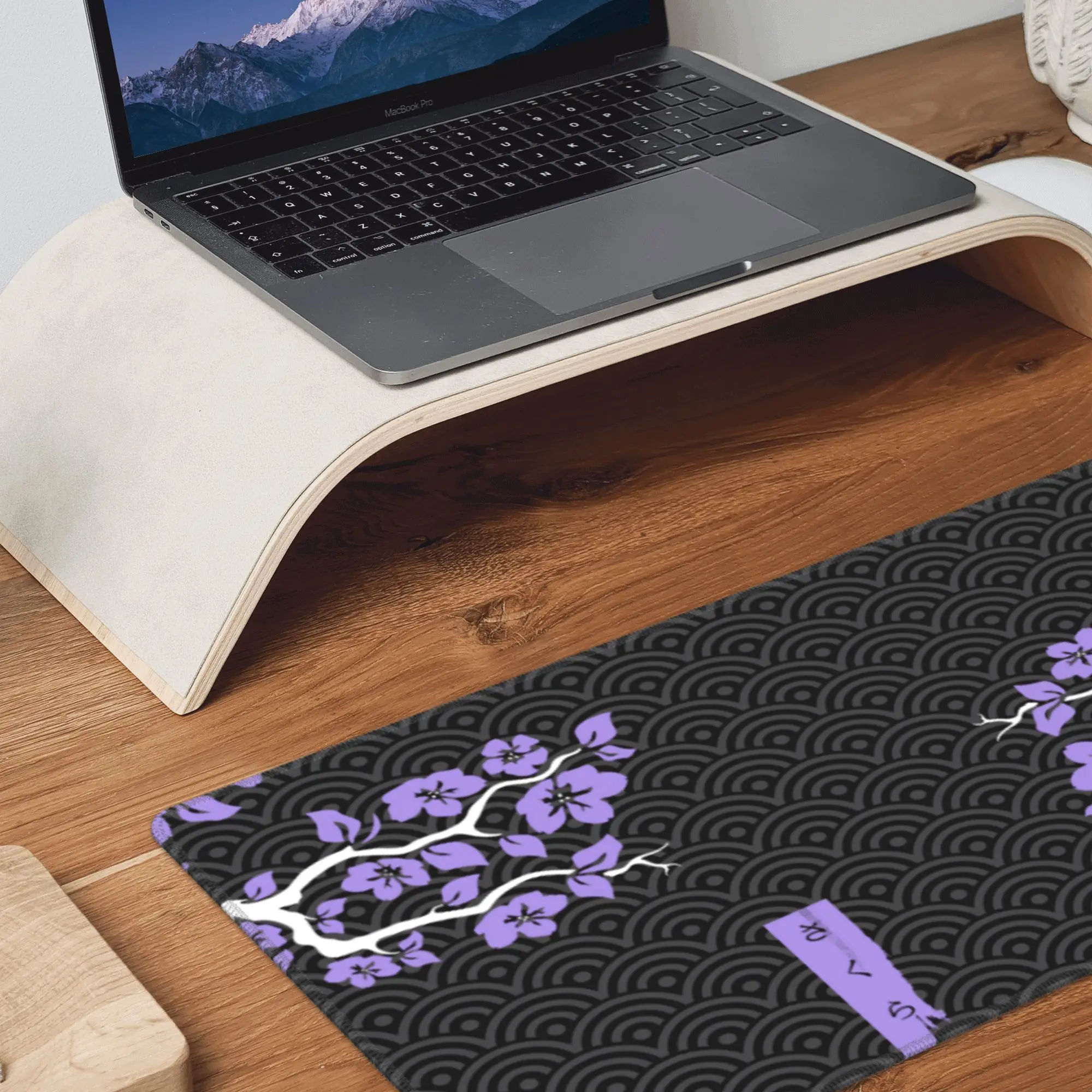 Imagem -04 - Sakura-mouse Pad com Borda de Bloqueio 1000x500 mm Tamanho Grande Antiderrapante para Mesa para Presente hd Faça Você Mesmo Diy