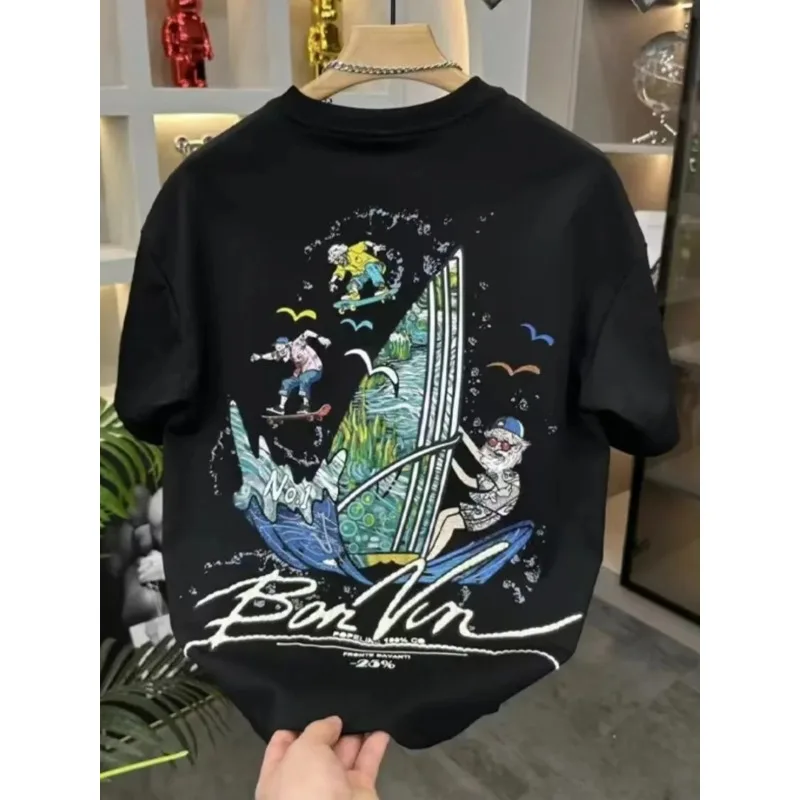 Breathable anti-fade short sleeve tee. Solid color design, no color bleeding when washing.