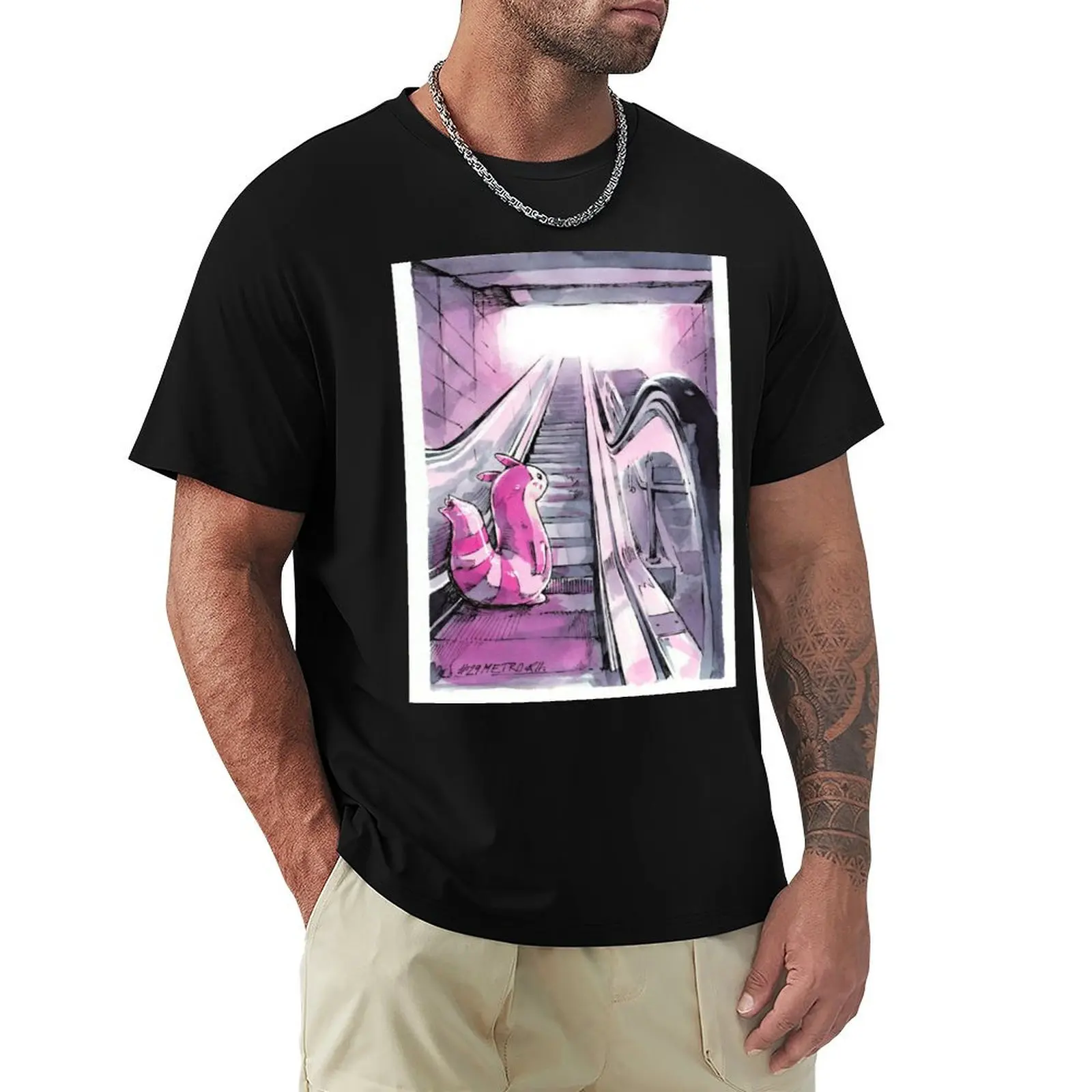 #29 metro T-Shirt oversized t shirt man clothes designer t shirt men