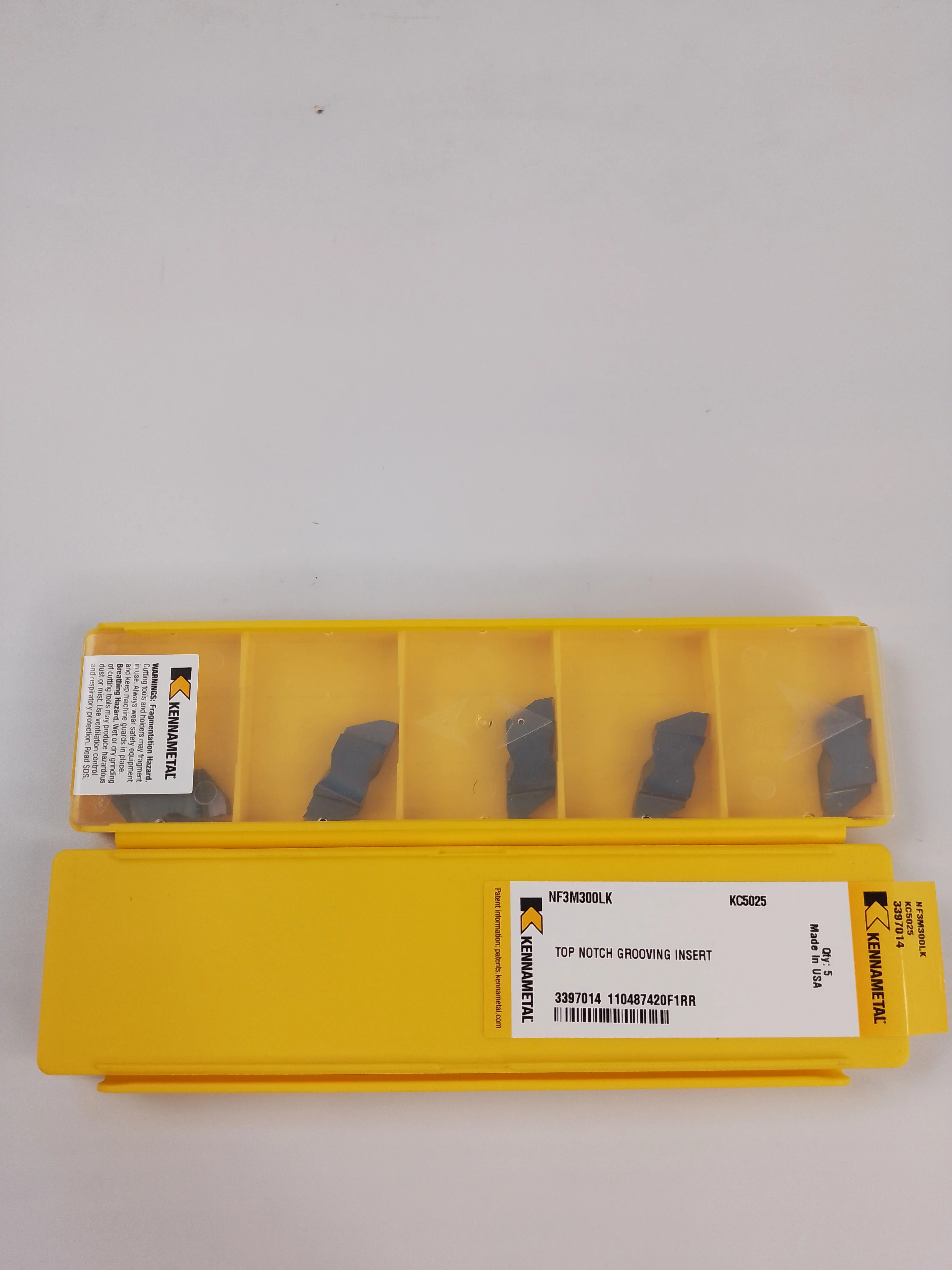 Original NF3M300LK-KC5025 Carbide Grooving cut off Inserts CNC Lathe Tools For All material