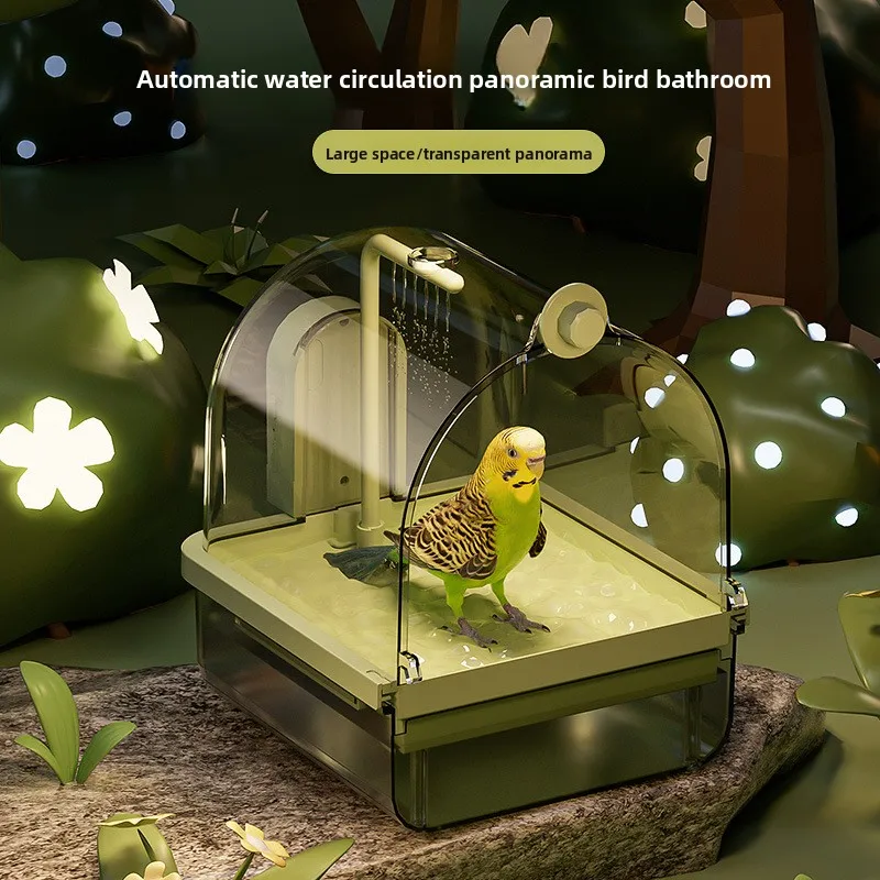 

Попугай для ванной комнаты, черный Феникс, тигровая кожа, пион, птица, артефакт для купания, прозрачная раковина, принадлежности для купания, коробка для купания