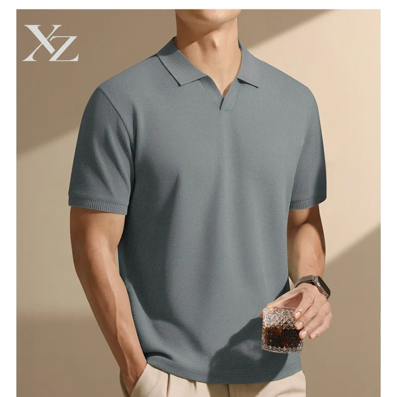 Opening Sale |Men's Casual Tee Cool Touch Polo Shirt Summer Short Sleeve 80S High Count Breathable Casual Tops