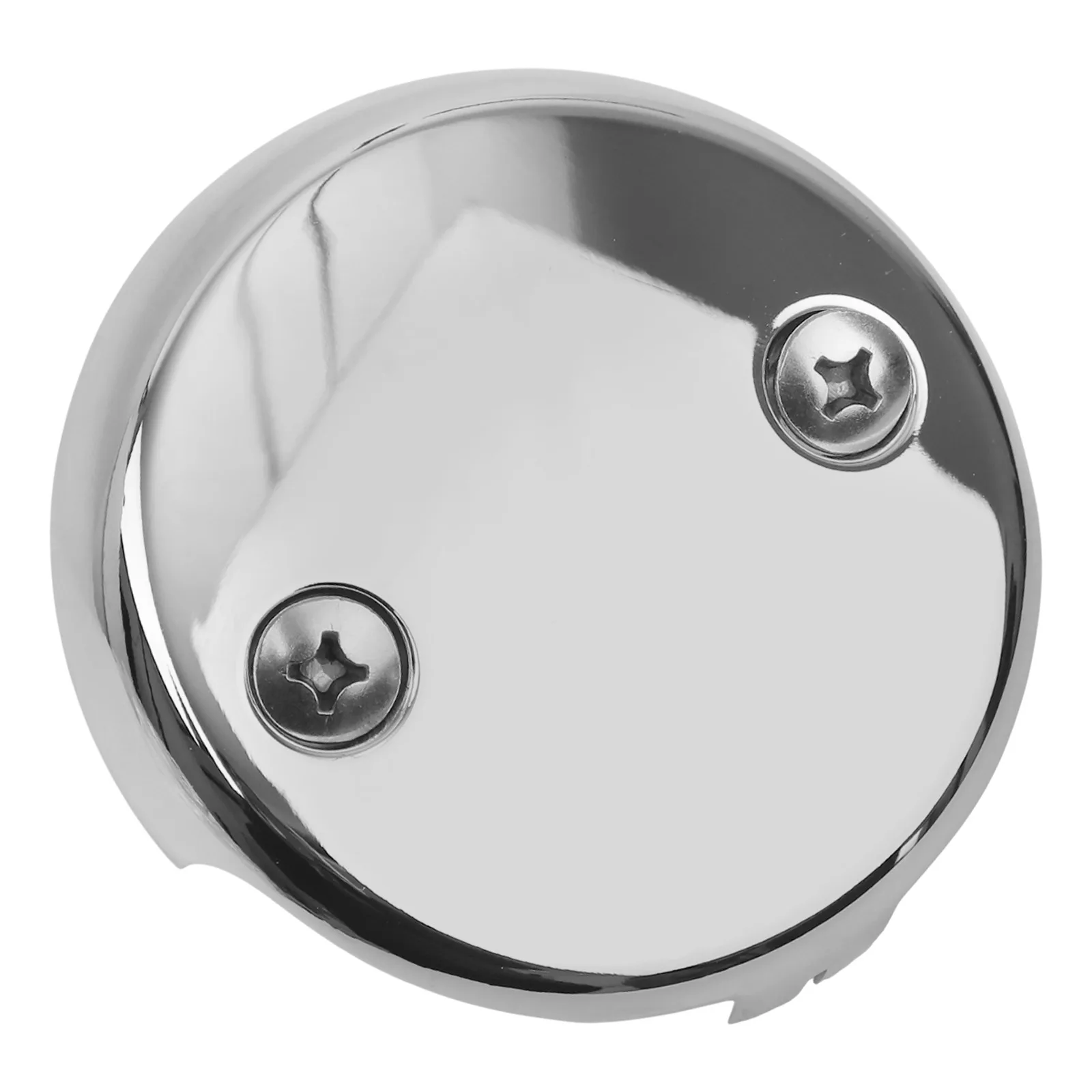Bathroom Renovation Dual Hole Drain Plate Sleek Black Overflow Plate Easy Setup Modern Bathroom Decor Robust Drainage System